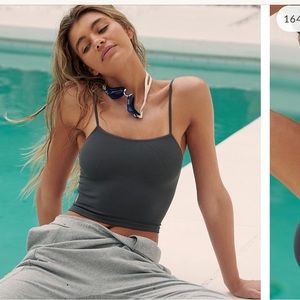 Free People Movement Tighten Up Tank, XS/small, dark grey